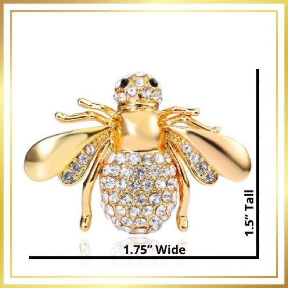 ❗️FINAL PRICE❗️ELLA & ELLY Gold Plated Bee Brooch Pin - Picture 4 of 4